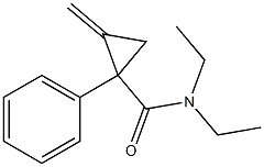 N,N-Diethyl-2-methylene-1-phenyl-cyclopropanecarboxamide 结构式