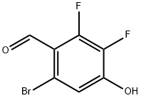 6-Bromo-2,3-difluoro-4-hydroxybenzaldehyde Structure