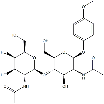 4-Methoxyphenyl 4-O-(2-acetamido-2-deoxy-b-D-galactopyranosyl)-2-acetamido-2-deoxy-b-D-glucopyranoside