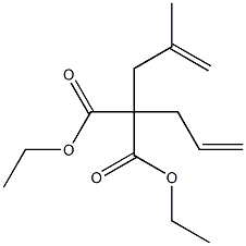 Diethyl 2-allyl-2-(2-methylallyl)malonate Struktur