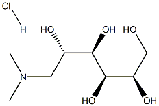 N,N-Dimethyl-D-glucamine Hydrochloride Struktur