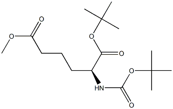 (S)-1-tert-Butyl 6-methyl 2-((tert-butoxycarbonyl)amino)hexanedioate Structure