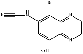 (5-Bromo-6-quinoxalinyl)cyanamide Structure