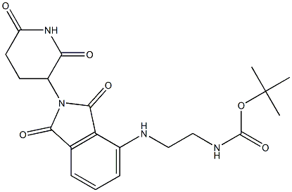 沙利度胺-NH-C2-NH-Boc,1957235-57-2,结构式