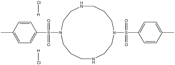 1,8-ditosyl-1,4,8,11-tetraazacyclotetradecane dihydrochloride 化学構造式