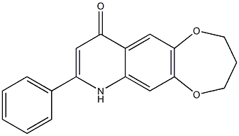 2-Phenyl-8,9-dihydro-1H,7H-6,10-dioxa-1-aza-cyclohepta[b]naphthalen-4-one Struktur