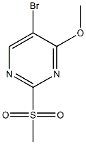 5-溴-4-甲氧基-2-(甲砜基)嘧啶, , 结构式