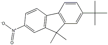 2-硝基-7-叔丁基-9,9-二甲基芴,,结构式