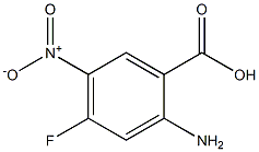 2-amino-4-fluoro-5- nitrobenzoic acid 化学構造式