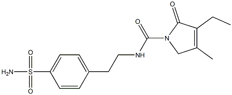 N-{2-[4-(Aminosulfonyl)phenyl]ethyl}-3-ethyl-4-methyl-2-oxo-2,5-dihydro-1H-pyrrole-1-carboxamide