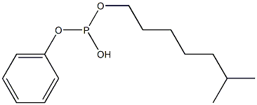 Monophenyl isooctyl phosphite Struktur
