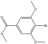 4-溴-3,5-二甲氧基苯甲酸甲酯, , 结构式