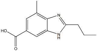 2-n-propyl-4-methyl-6-carboxybenzimidazole Structure