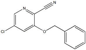 3-Benzyloxy-5-chloro-pyridine-2-carbonitrile Structure