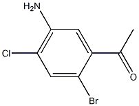 1-(5-Amino-2-bromo-4-chloro-phenyl)-ethanone Structure