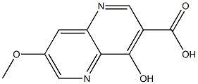 4-hydroxy-7-methoxy-1,5-naphthyridine-3-carboxylic acid 结构式