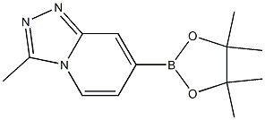 3-methyl-7-(4,4,5,5-tetramethyl-1,3,2-dioxaborolan-2-yl)-[1,2,4]triazolo[4,3-a]pyridine Structure