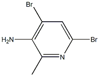 4,6-DIBROMO-2-METHYLPYRIDIN-3-AMINE 结构式