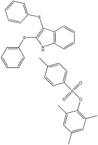 Diphenyl-2,4,6-trimethylphenylsulfonium p-Toluenesulfonate, , 结构式