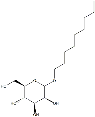 辛甲基Β葡糖苷 结构式