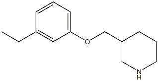 3-[(3-ETHYLPHENOXY)METHYL]PIPERIDINE Structure