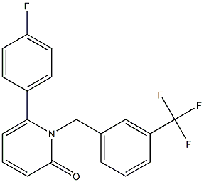  6-(4-FLUOROPHENYL)-1-[3-(TRIFLUOROMETHYL)BENZYL]PYRIDIN-2(1H)-ONE