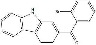 (2-BROMO-PHENYL)-(9H-CARBAZOL-2-YL)-METHANONE 化学構造式