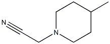 2-(4-METHYLPIPERIDINO)ACETONITRILE,,结构式