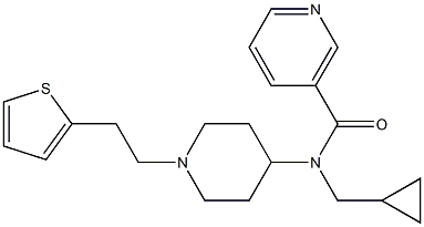  N-(CYCLOPROPYLMETHYL)-N-(1-[2-(2-THIENYL)ETHYL]PIPERIDIN-4-YL)NICOTINAMIDE