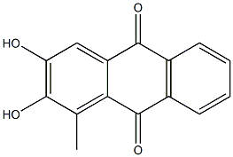 1-METHYL-2,3-DIHYDROXYANTHRAQUINONE,,结构式