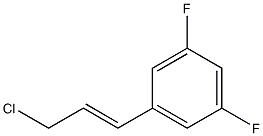 3,5-DIFLUOROCINNAMYL CHLORIDE Structure