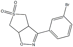 3-(3-BROMO-PHENYL)-3A,4,6,6A-TETRAHYDRO-THIENO[3,4-D]ISOXAZOLE 5,5-DIOXIDE Struktur