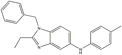 (1-BENZYL-2-ETHYL-1H-BENZOIMIDAZOL-5-YL)-P-TOLYL-AMINE