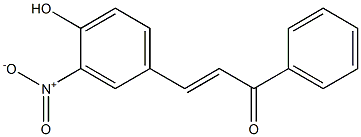 4Hydroxy-3-NitroChalcone Struktur