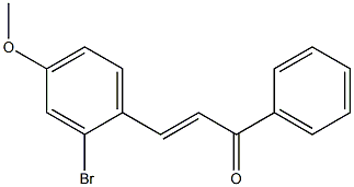 4Methoxy-2-BromoChalcone 结构式