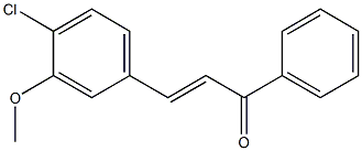 3-Methoxy-4ChloroChalcone,,结构式