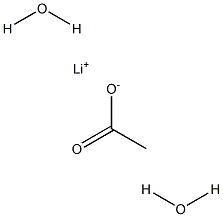 Lithium acetate dihydrate 结构式