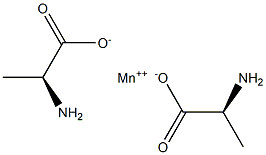 Manganese(II) di(L-alpha-alanine) 结构式