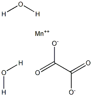 Manganese(II) oxalate dihydrate Struktur