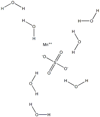 Manganese(II) sulfate heptahydrate 化学構造式