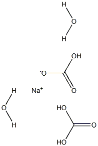 Sodium bicarbonate carbonate dihydrate Struktur