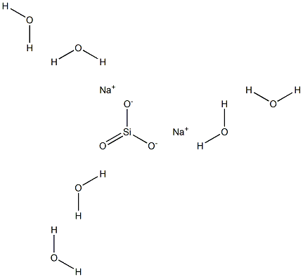 Sodium metasilicate hexahydrate Struktur