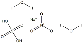 Sodium nitrate sulfate dihydrate Struktur