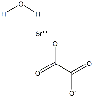 Strontium oxalate monohydrate 化学構造式