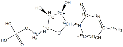 Cytidine 5'-Monophosphate-13C915N3 Struktur