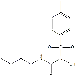 Hydroxytolbutamide (unlabeled) 化学構造式