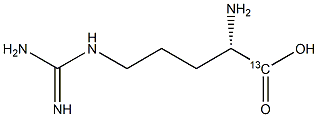 L-Arginine-1-13C,,结构式