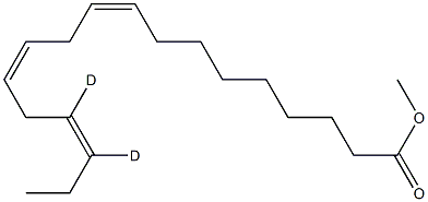 Linolenic Acid-15,16-D2 Methyl Ester Struktur