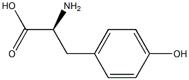 L-Tyrosine-(ring)-3,5-13C2,,结构式