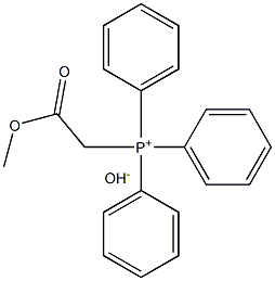 Methoxycarbonylmethyltriphenylphosphonium hydroxide Struktur